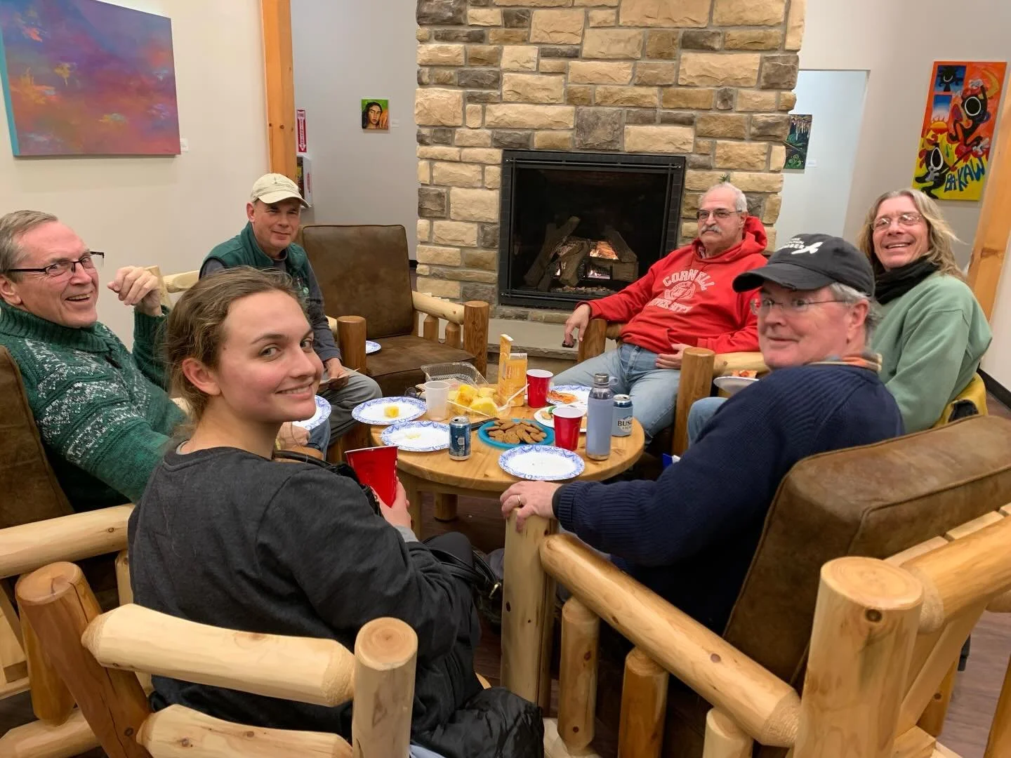 🎄Another Allentown-area Christmas count wrapped up successfully on 12/20! ✨Count coordinator Brandon Swayser got us a lovely new location for the tally this year at Camp Fowler. We enjoyed a working fireplace and comfy chairs. More counters are need