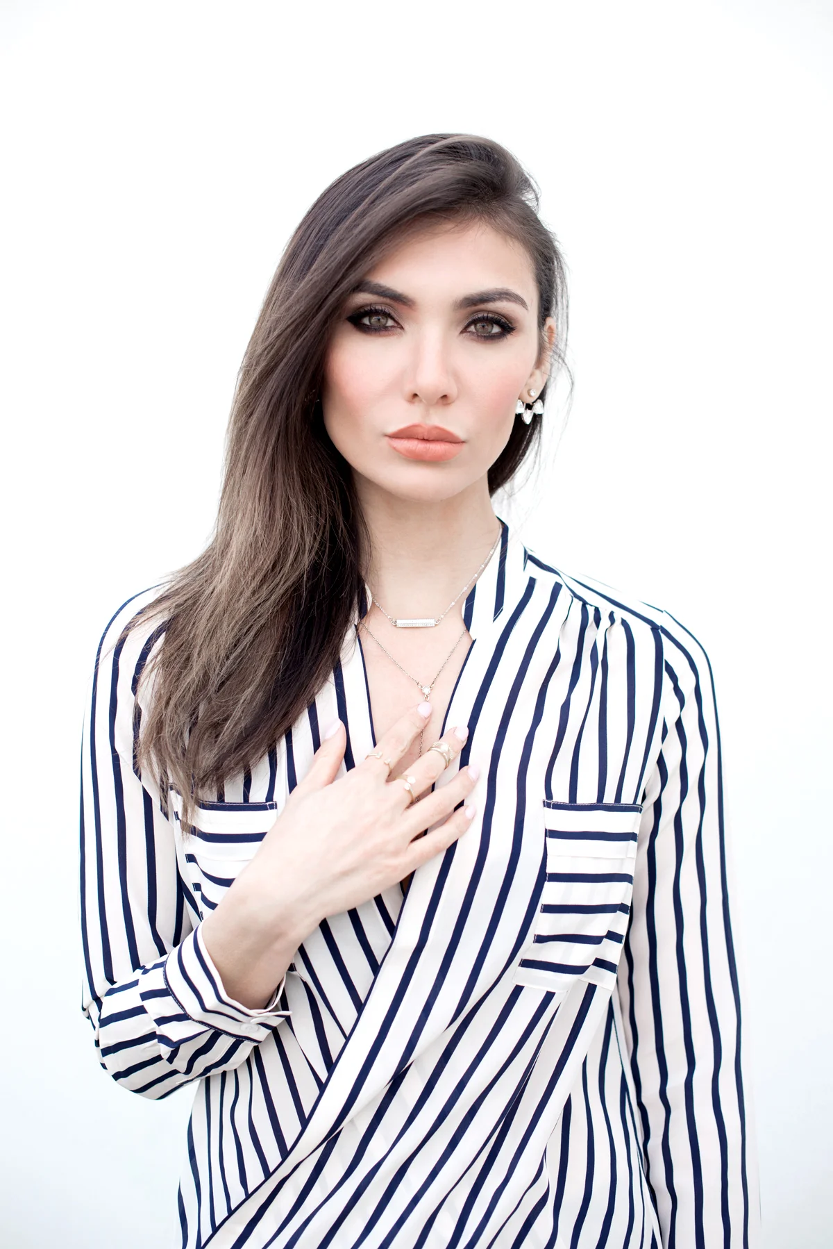 WEARING:  Ro&amp;De&nbsp;Shirt ,  Blank NYC Pants ,  Dolce Vita Hexx Open Toe Boots ,&nbsp; Love Juliet Rings ,  Love Juliet Earrings ,  Geoffrey Scott Moto Bracelet ,  Céline Audrey Sunglasses