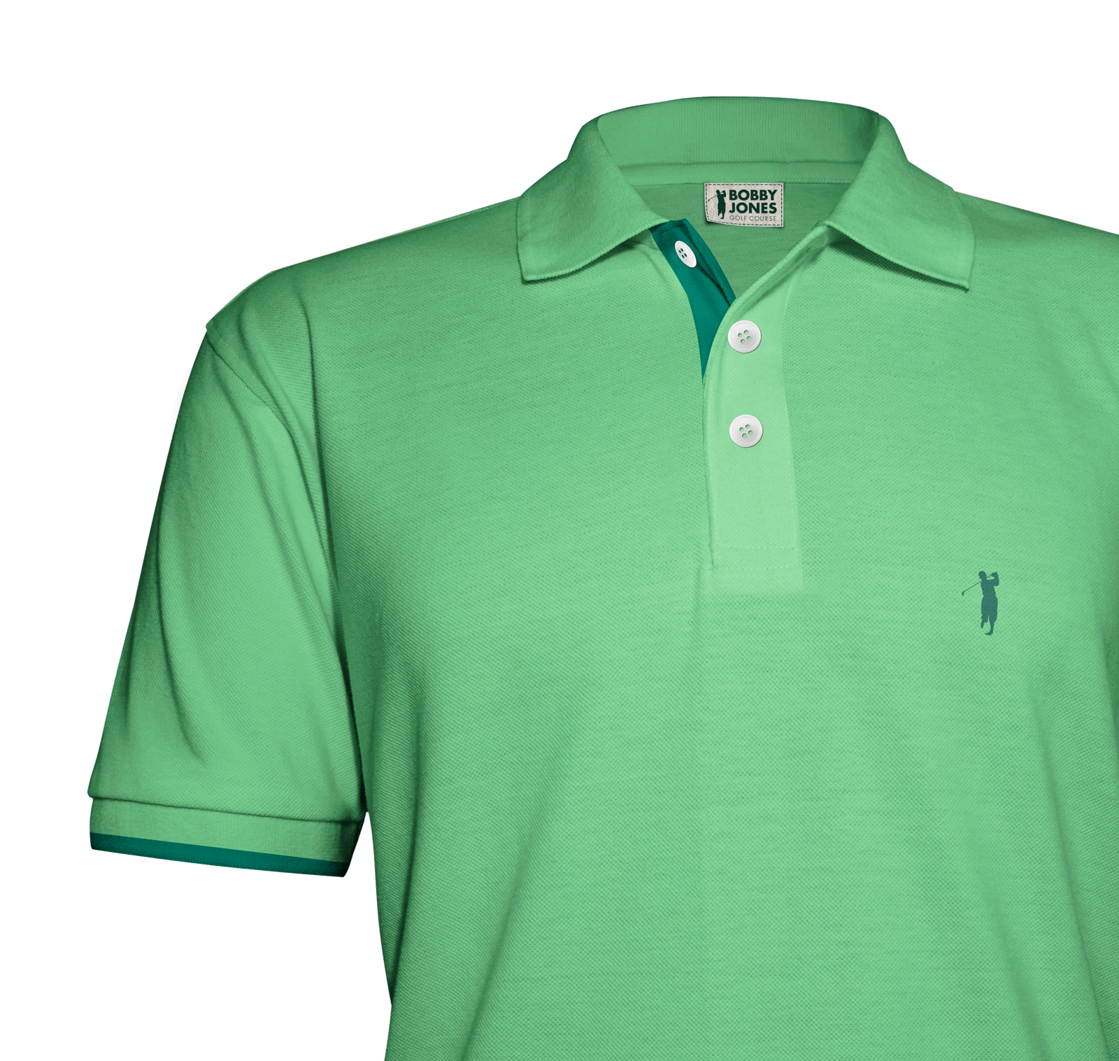 BobbyJonesMockup_litegreenwithdarkgreen_upclose.png
