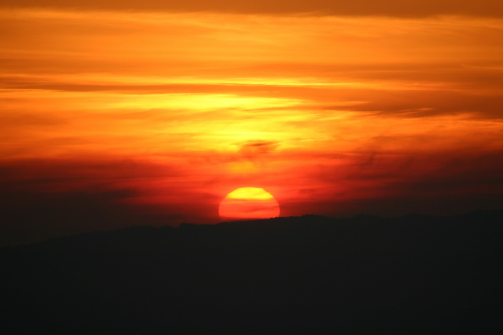 Sunset from Mt. Hamilton (San Jose, CA)