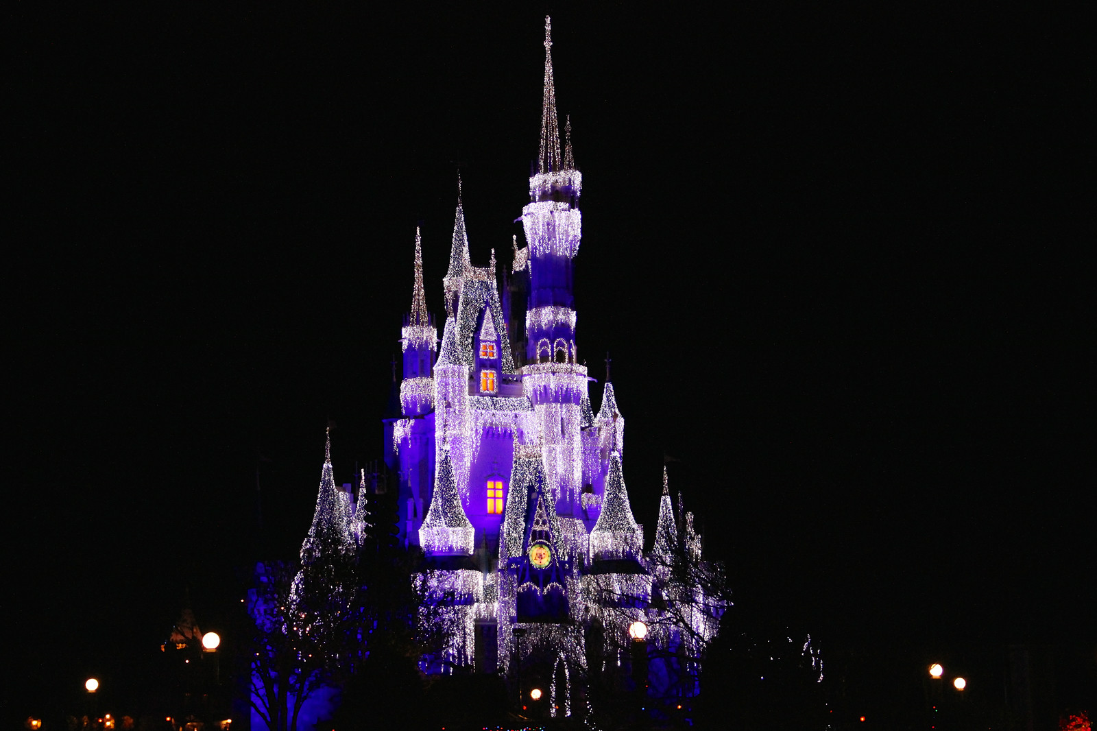 Cinderella's Castle at Christmas