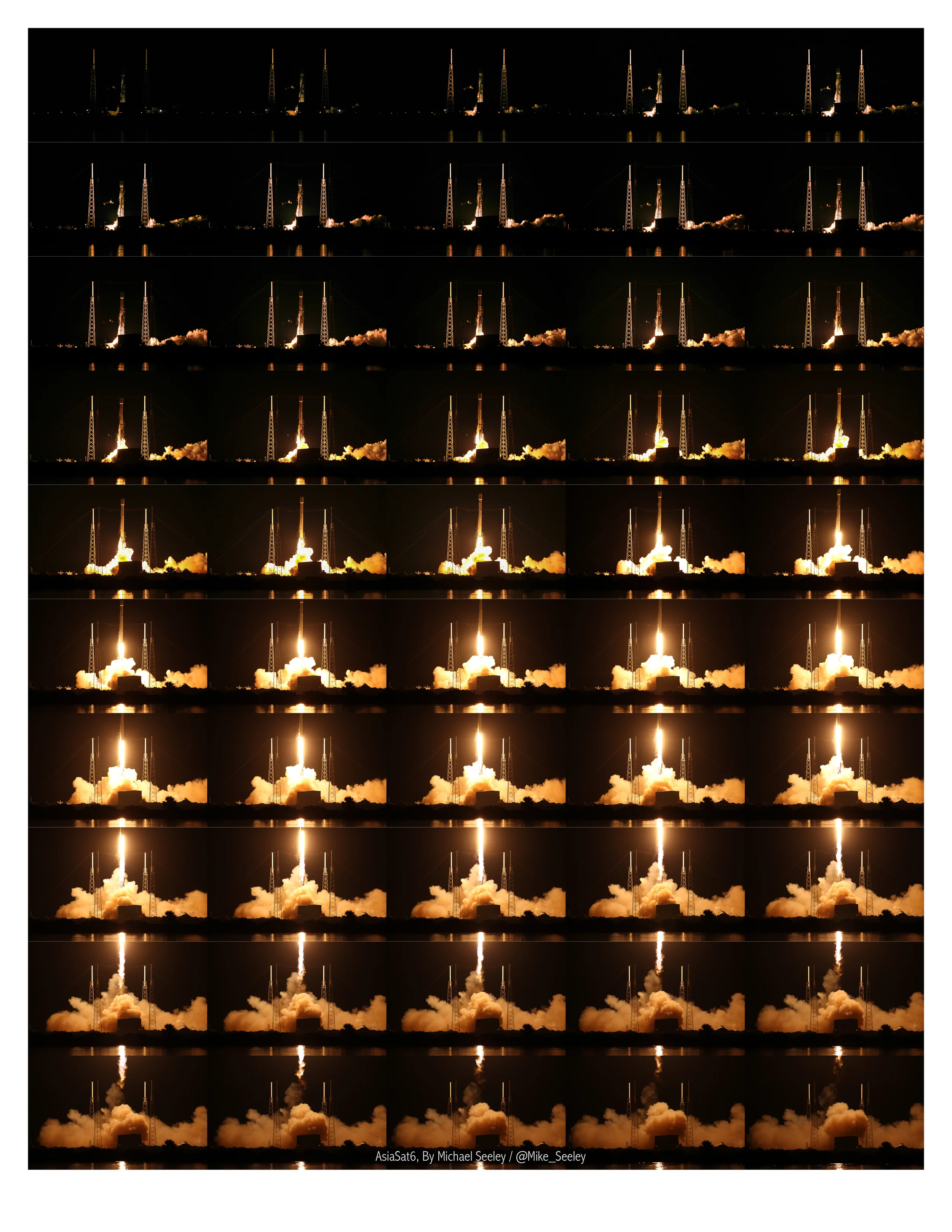 AsiaSat6 Launch Sequence