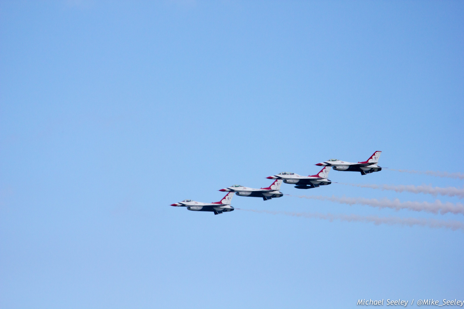 Warm up maneuvers by the United States Air Force Thunderbirds as part of the Melbourne Air and Space Show. Pictures taken at FIT Aviation on October 3, 2014.