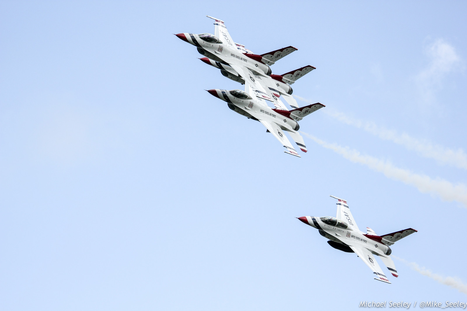 Warm up maneuvers by the United States Air Force Thunderbirds as part of the Melbourne Air and Space Show. Pictures taken at FIT Aviation on October 3, 2014.