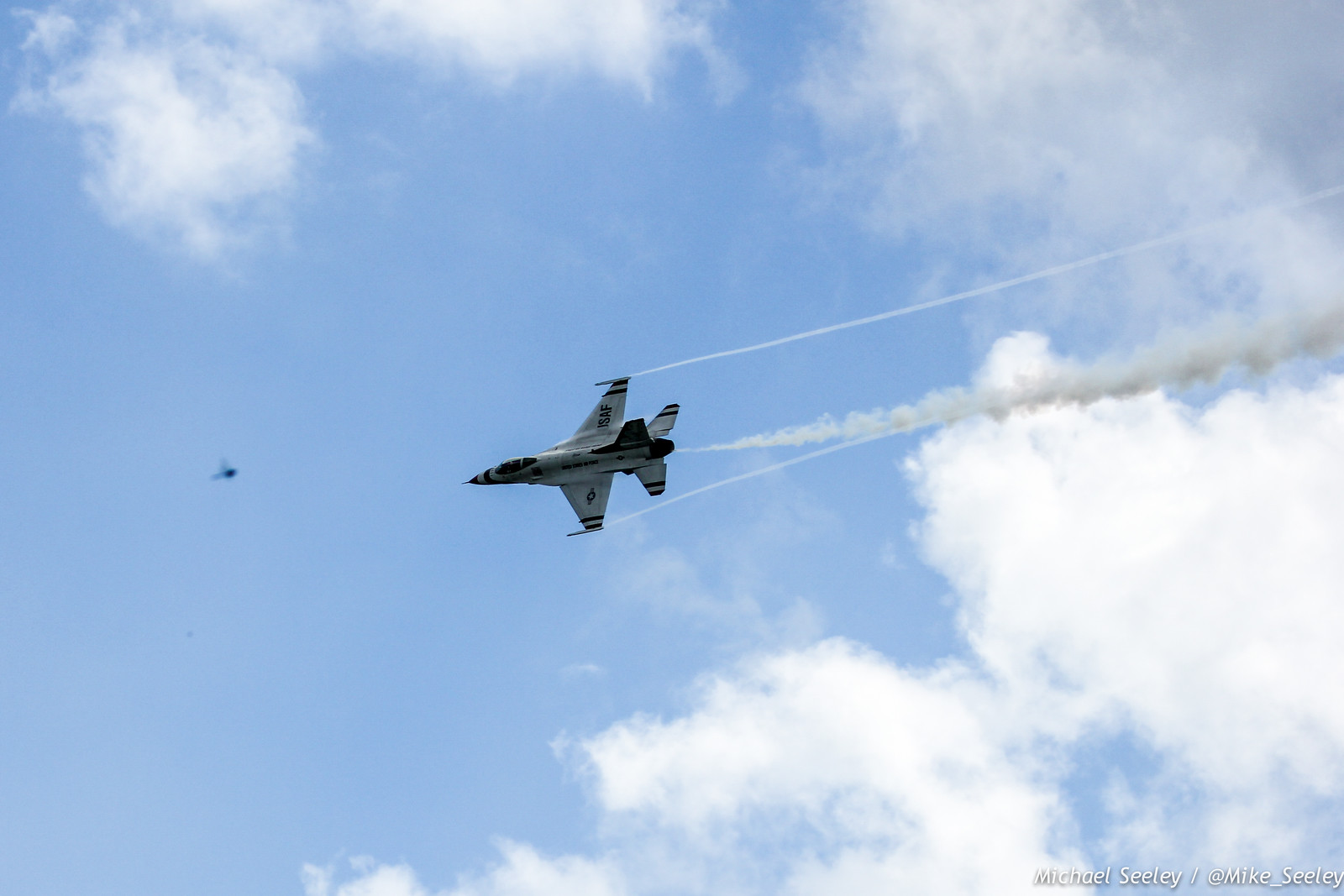 Warm up maneuvers by the United States Air Force Thunderbirds as part of the Melbourne Air and Space Show. Pictures taken at FIT Aviation on October 3, 2014.
