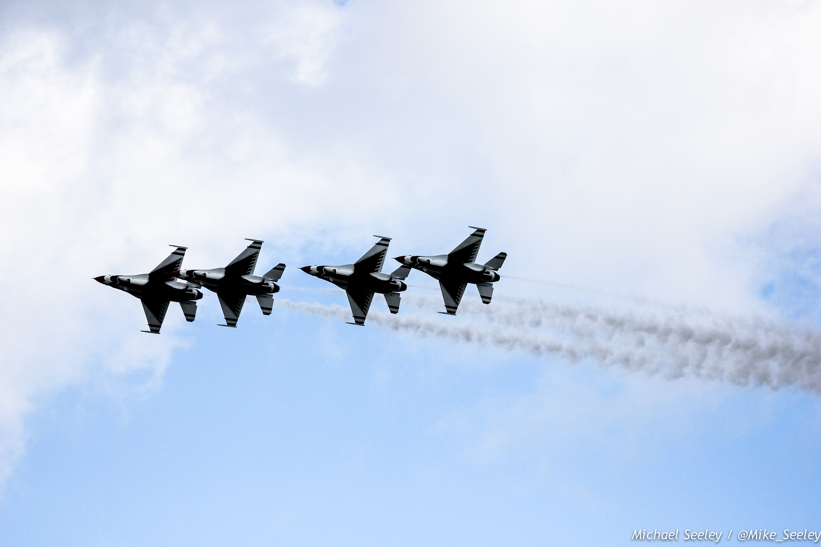 Warm up maneuvers by the United States Air Force Thunderbirds as part of the Melbourne Air and Space Show. Pictures taken at FIT Aviation on October 3, 2014.