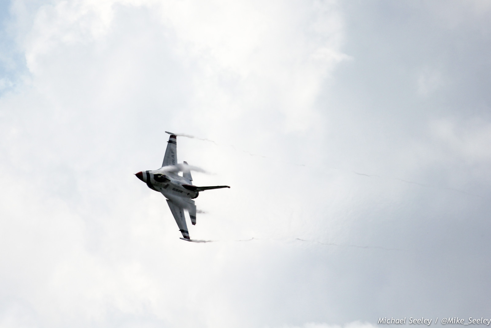 Warm up maneuvers by the United States Air Force Thunderbirds as part of the Melbourne Air and Space Show. Pictures taken at FIT Aviation on October 3, 2014.