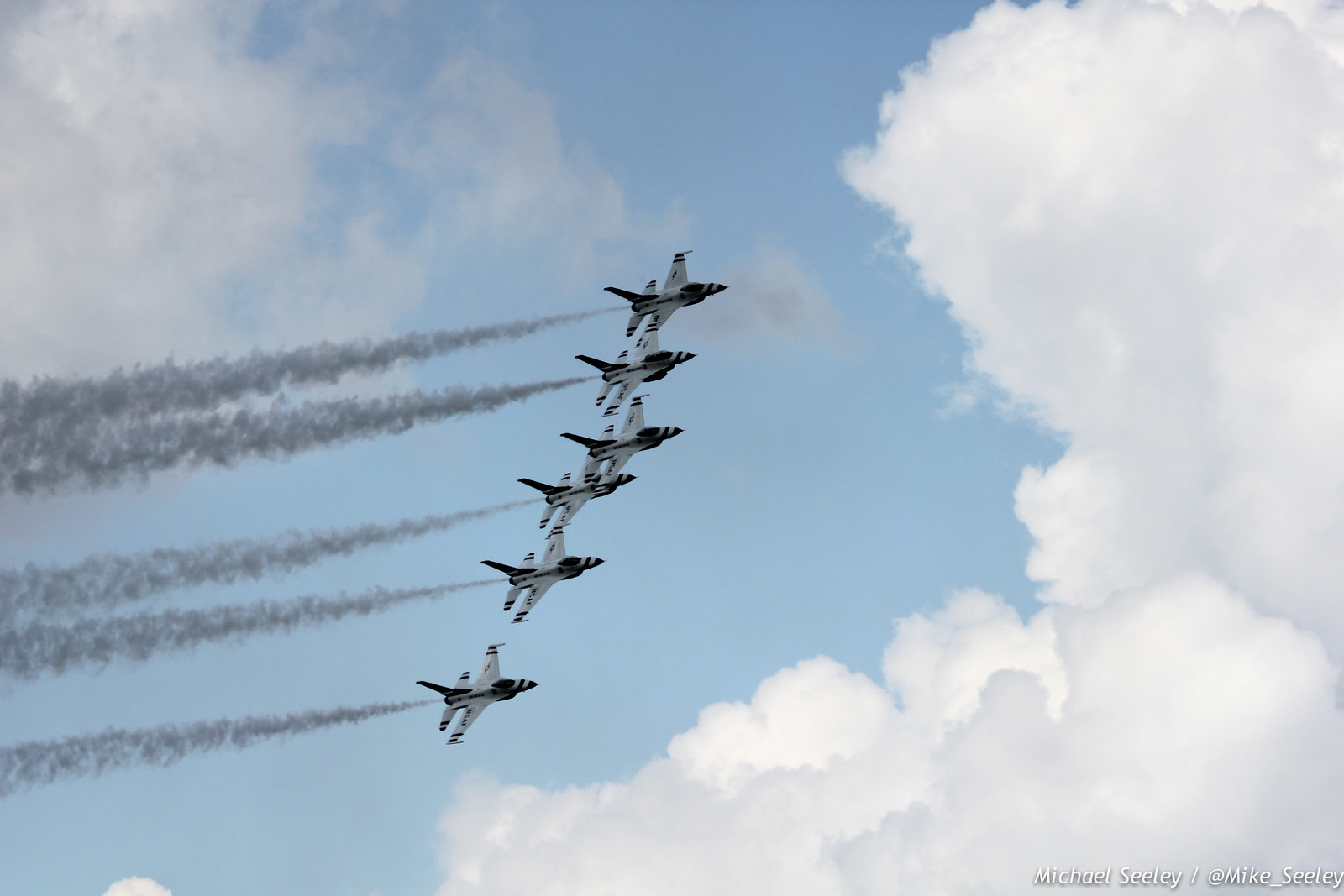 Warm up maneuvers by the United States Air Force Thunderbirds as part of the Melbourne Air and Space Show. Pictures taken at FIT Aviation on October 3, 2014.