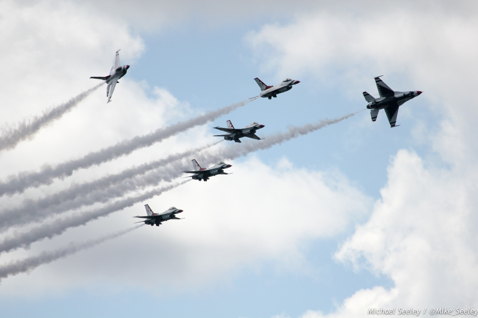Warm up maneuvers by the United States Air Force Thunderbirds as part of the Melbourne Air and Space Show. Pictures taken at FIT Aviation on October 3, 2014.