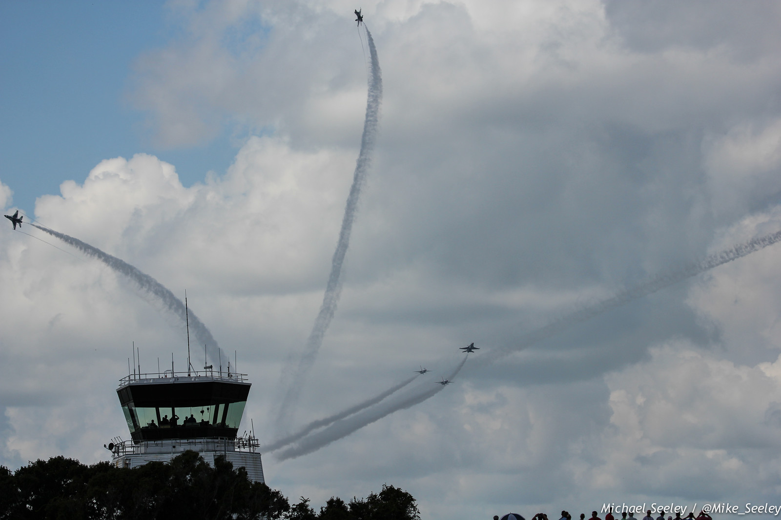 Warm up maneuvers by the United States Air Force Thunderbirds as part of the Melbourne Air and Space Show. Pictures taken at FIT Aviation on October 3, 2014.