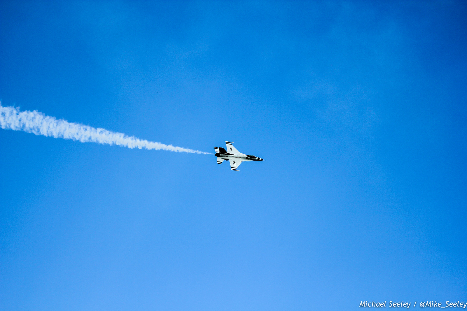 Warm up maneuvers by the United States Air Force Thunderbirds as part of the Melbourne Air and Space Show. Pictures taken at FIT Aviation on October 3, 2014.