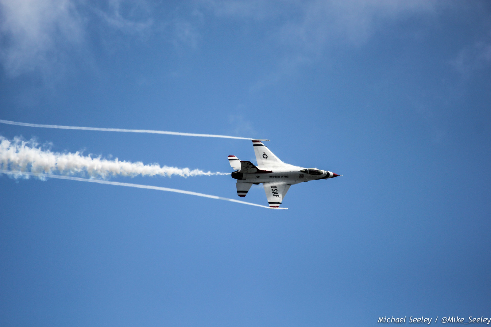 Warm up maneuvers by the United States Air Force Thunderbirds as part of the Melbourne Air and Space Show. Pictures taken at FIT Aviation on October 3, 2014.
