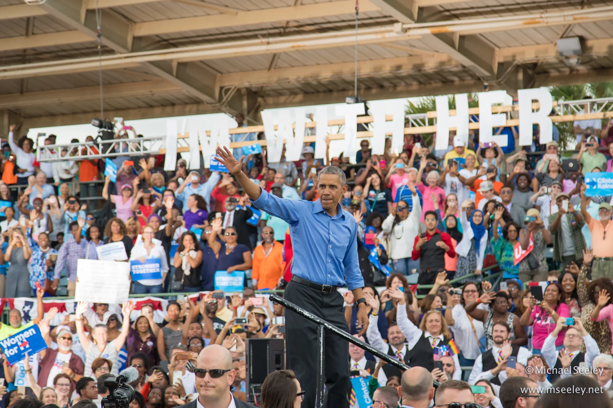 President Obama and Stevie Wonder in Kissimmee, Florida