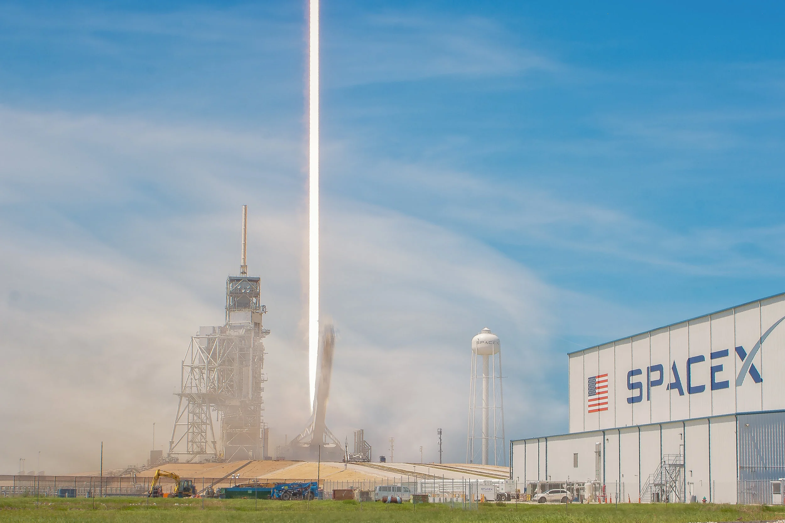 BulgariaSat1 by SpaceX - Pad Streak