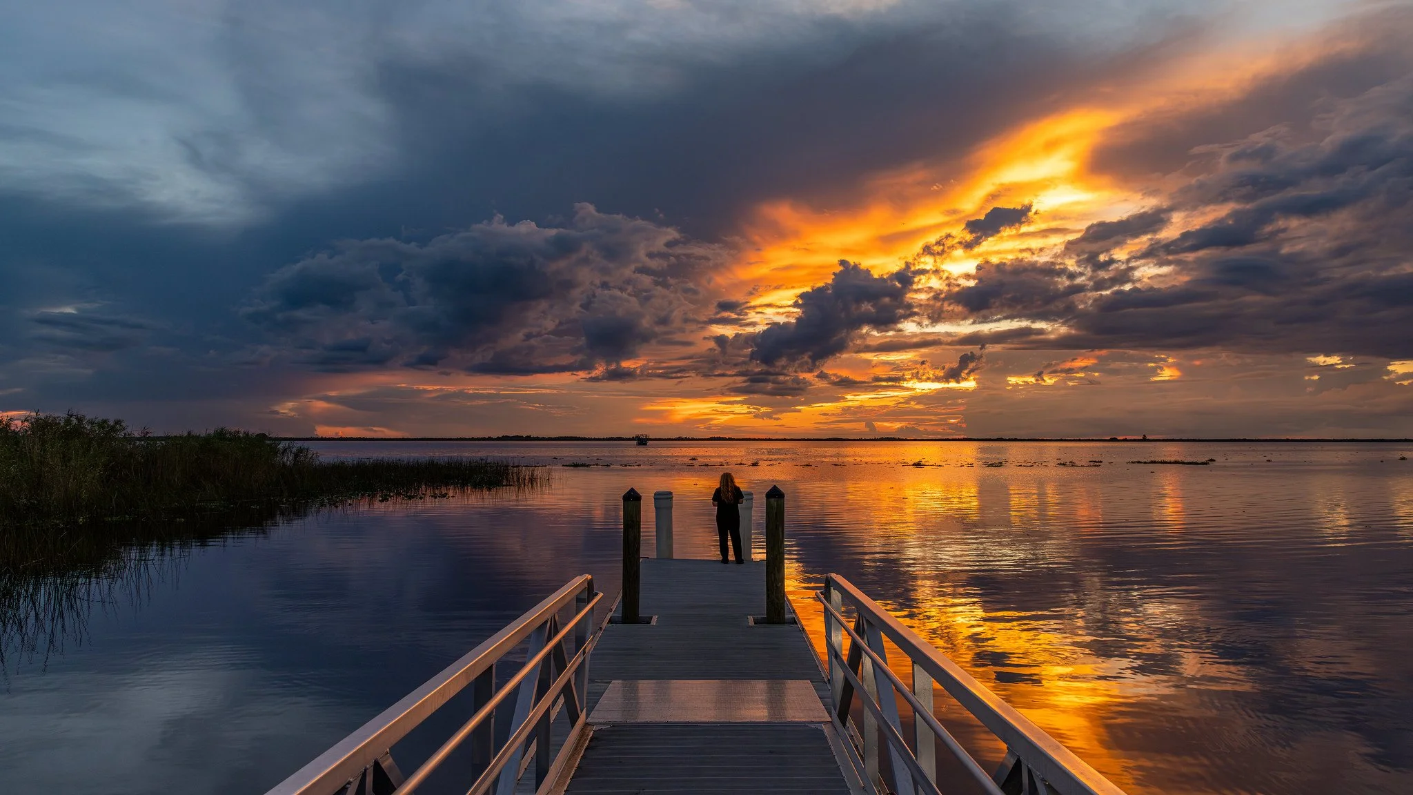 Sunset over the Space Coast