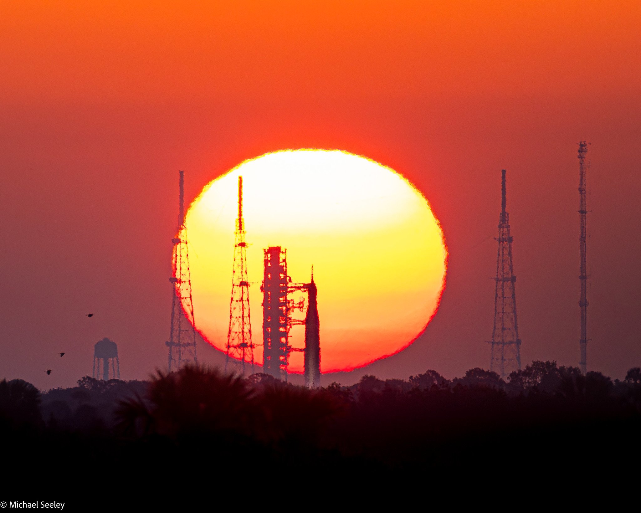 Artemis II at Sunrise