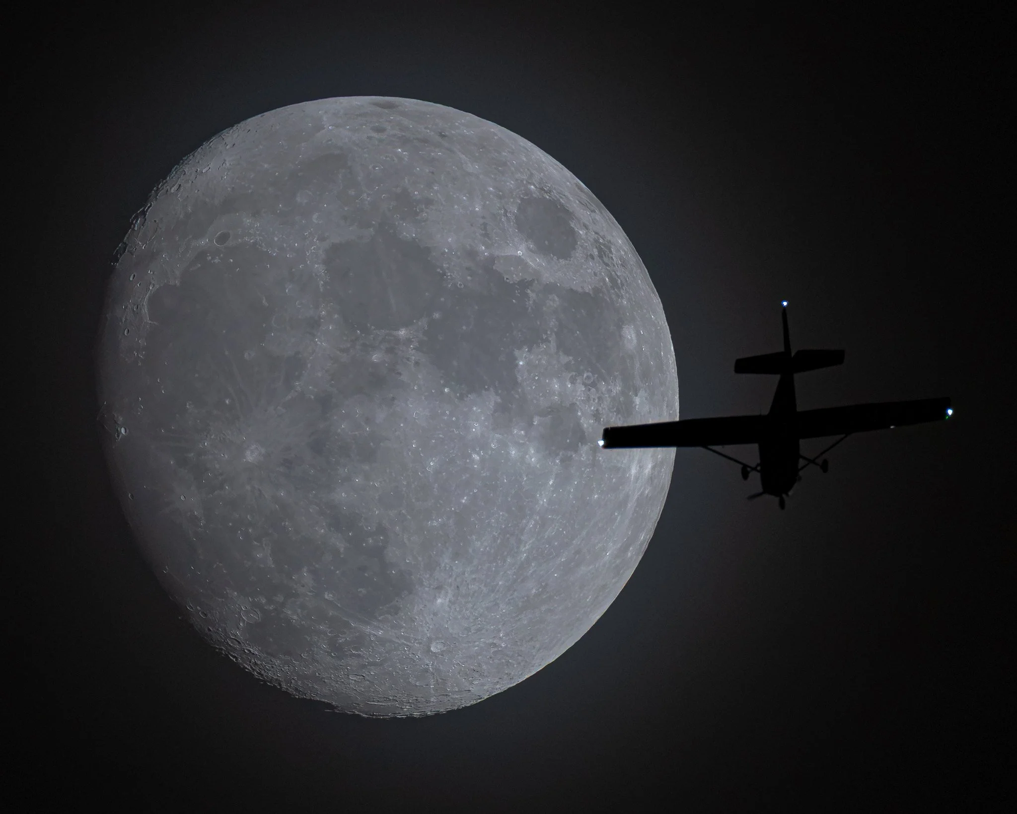 Cessna and the Moon