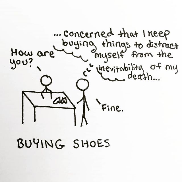 Everything is fine.
👠
👞
👟
#cartoon #cartoons #funny #relatable #lol #sketch #pen #penart #penandpaper #sketchbook #doodleart #blackandwhite #doodlesofinstagram #creative #funny #comedy #quoteoftheday #quote #masterpiece #thoughts #creativework #pe