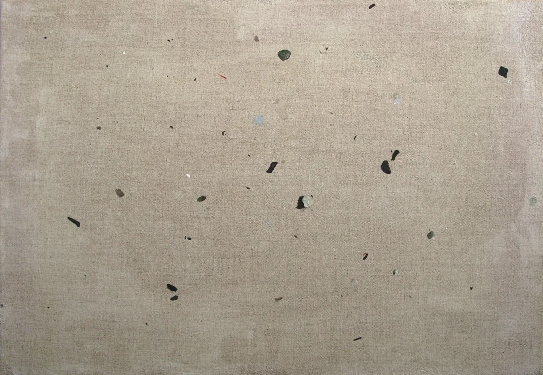 Debris study Acrylic on linen 14" x 18" 2010