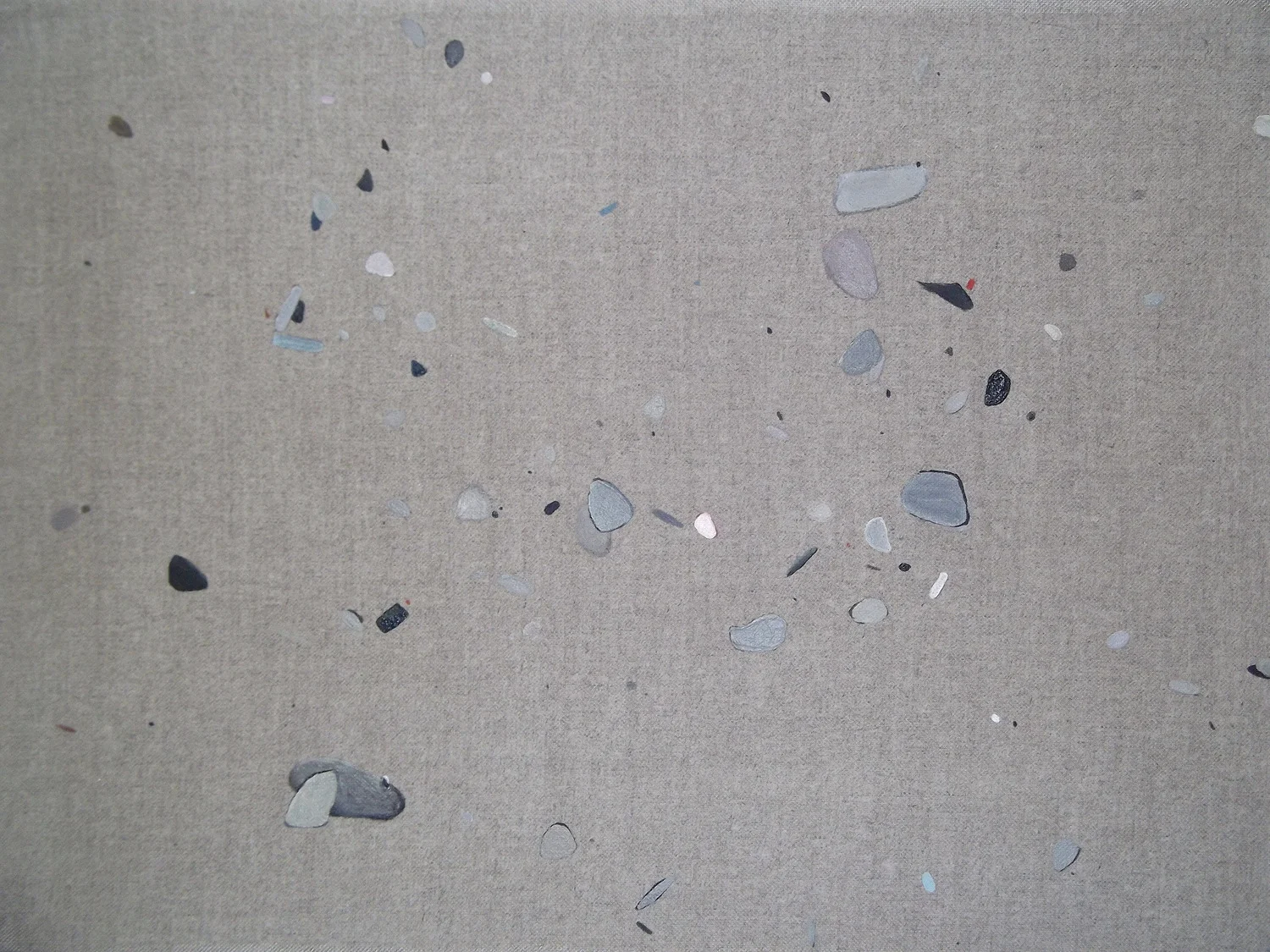 Untitled (debris) Acrylic on linen 11" x 18" x 2" 2010 Private collection 