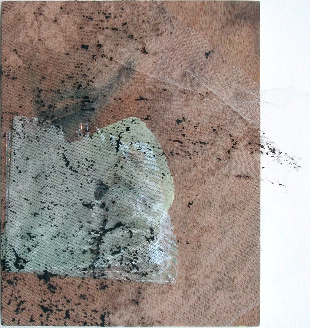 Untitled Mixed media on wood panel 10" x 10" 2012