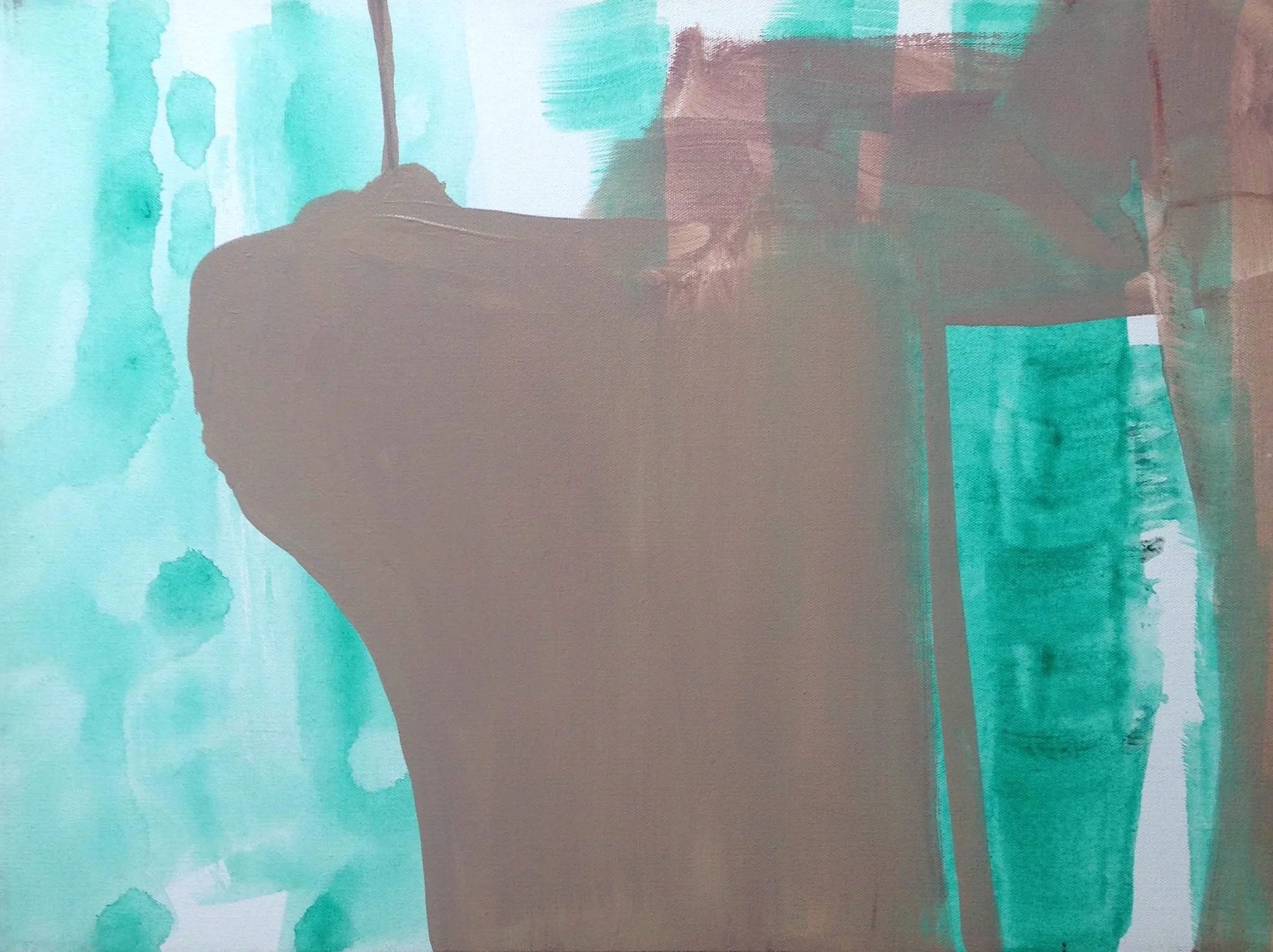 Cliff Acrylic on canvas 18" x 24" 2012