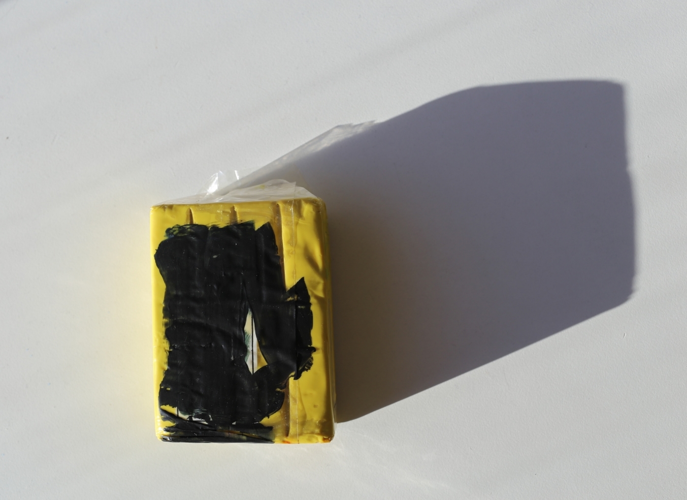 Warned Acrylic on wrapped clay 4" x 3" x 1" 2015