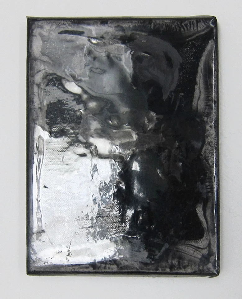   SPF   Mixed media on canvas 8" x 6" x .75" 2016 