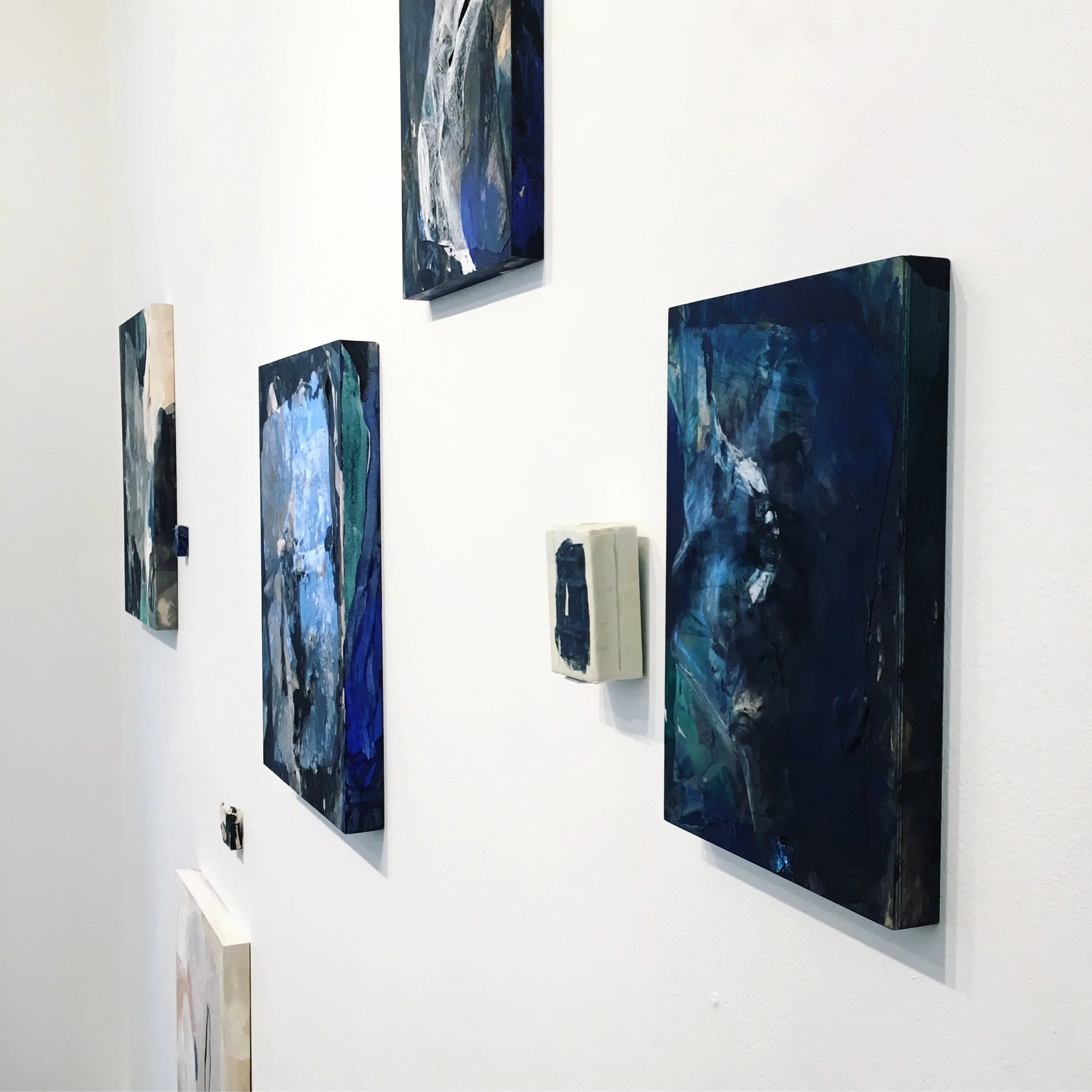  Partial view of installation in  Traces  at Adobe Books Backroom Gallery on view through November 27, 2016 