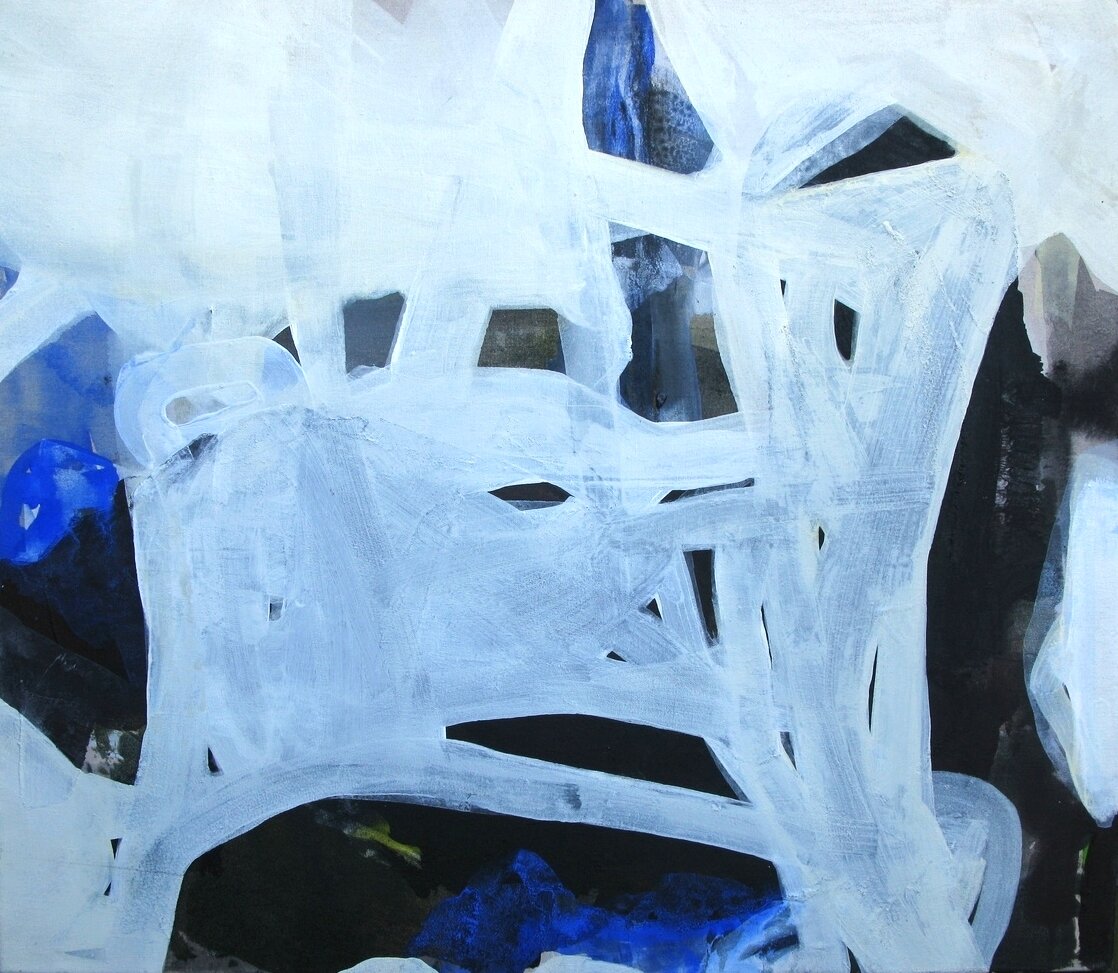 Fixed freeze , 26” x 30”, acrylic on linen, 2013