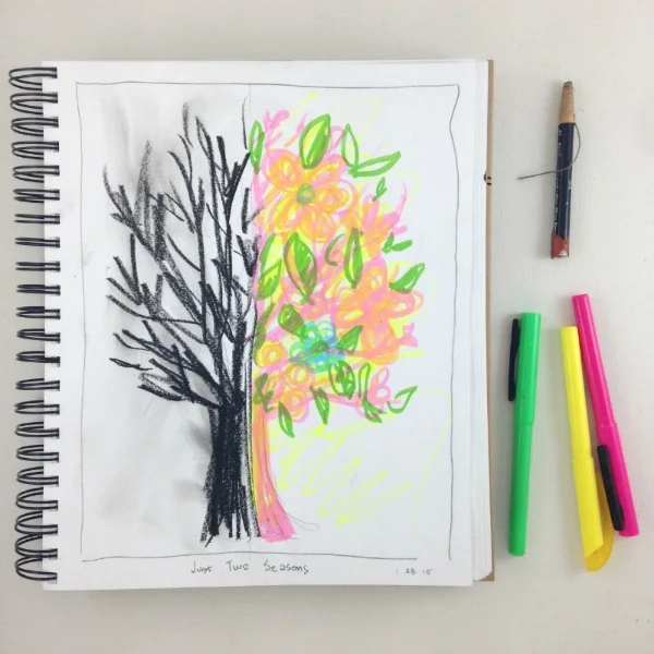 Sketchbook Peek - Two Seasons