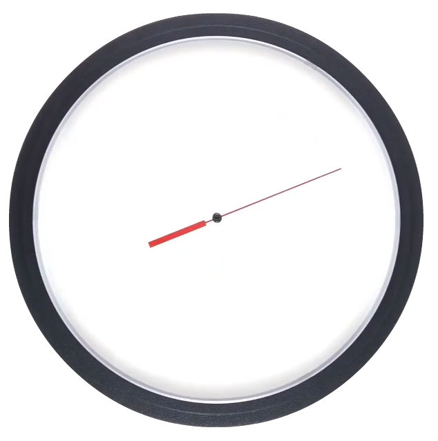 “Time” by Lydia Makepeace, altered quartz clock