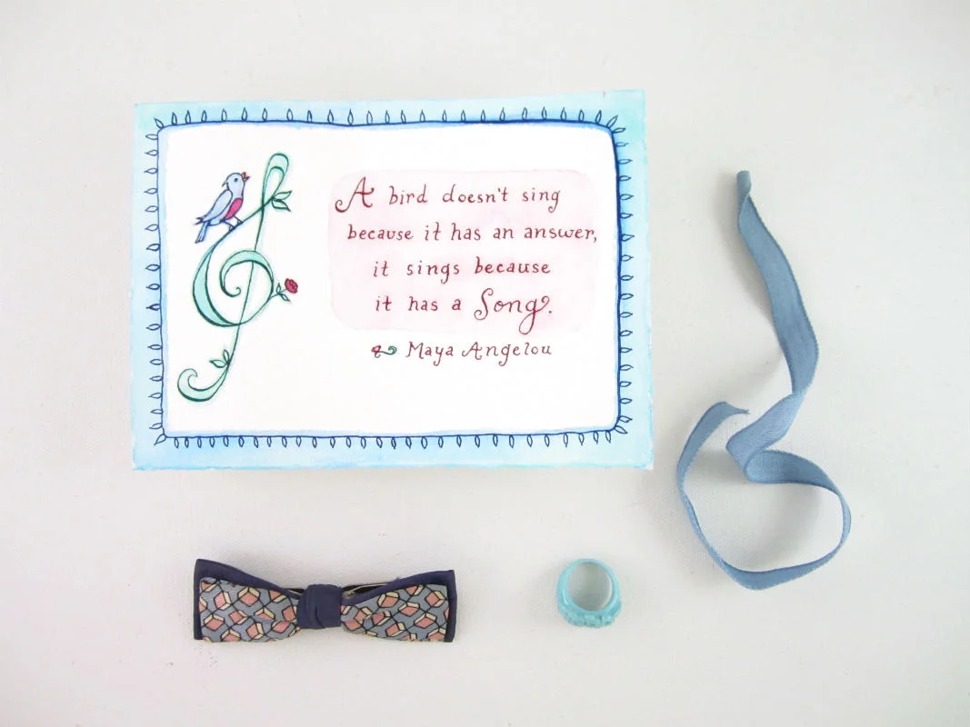 Fresh Art - Hand Lettered Maya Angelou Quote