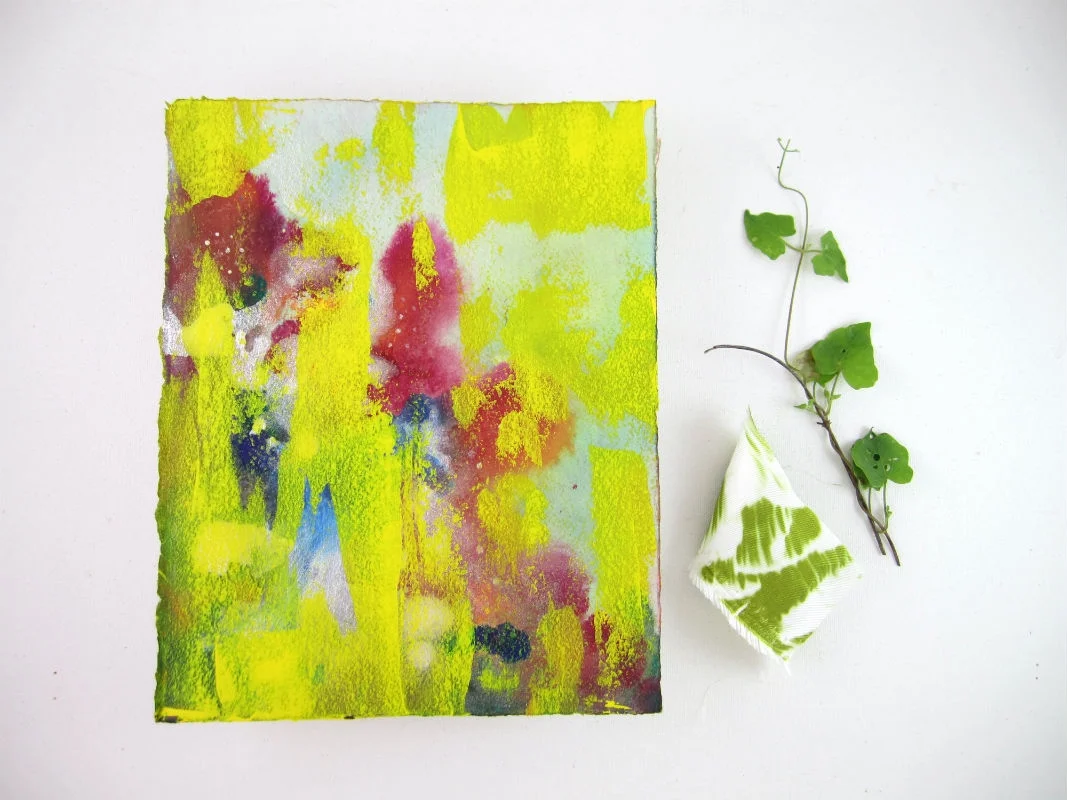 Fresh Art - “Fuchsia Yellow Shimmer” 