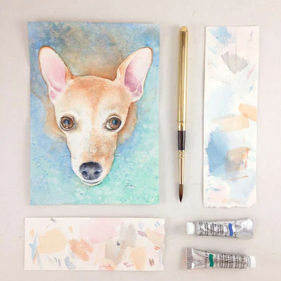 How to Paint a Pet Portrait | www.lydiamakepeace.com
