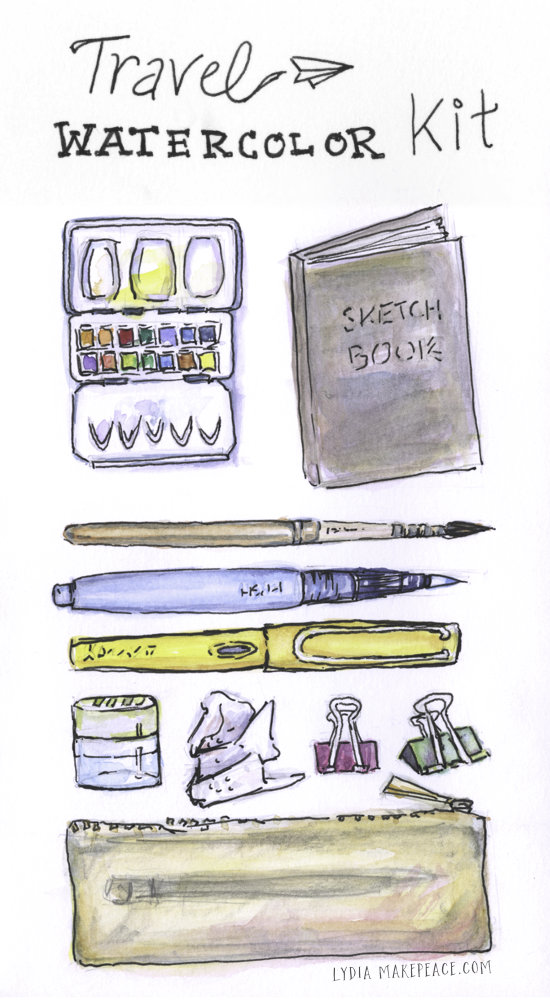 Travel Watercolor Kit — Artist Lydia Makepeace