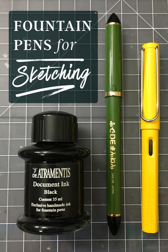 skat Sanctuary farligt Fountain Pens for Sketching — Artist Lydia Makepeace