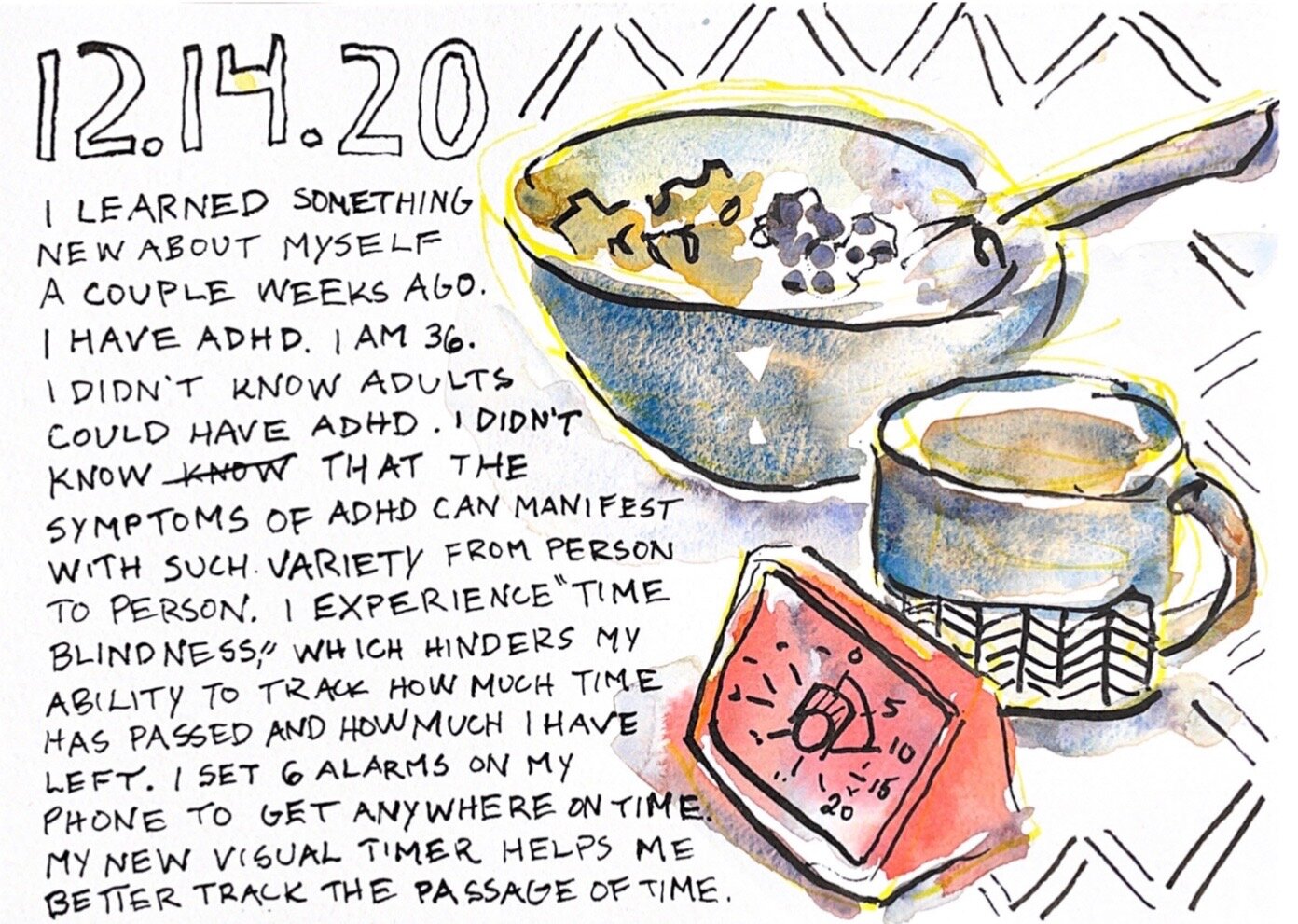 Art Journal: ADHD and Time Blindness — Artist Lydia Makepeace