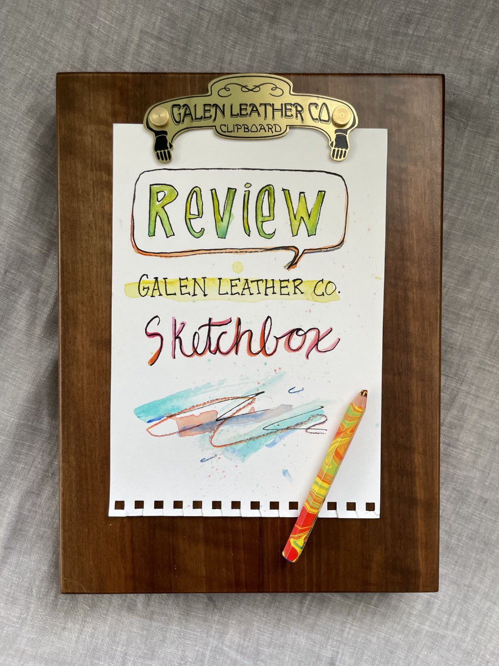 Review: Galen Leather Wooden Sketchbox — Artist Lydia Makepeace