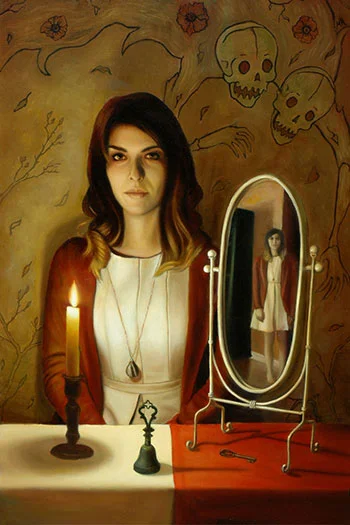 Candle, Bell, and Mirror