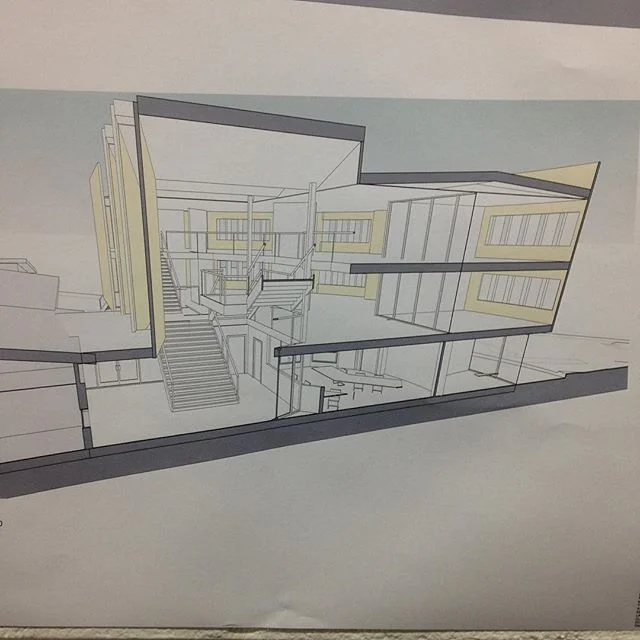 Concept perspective #section #perspective #perspectivedrawing #architecture