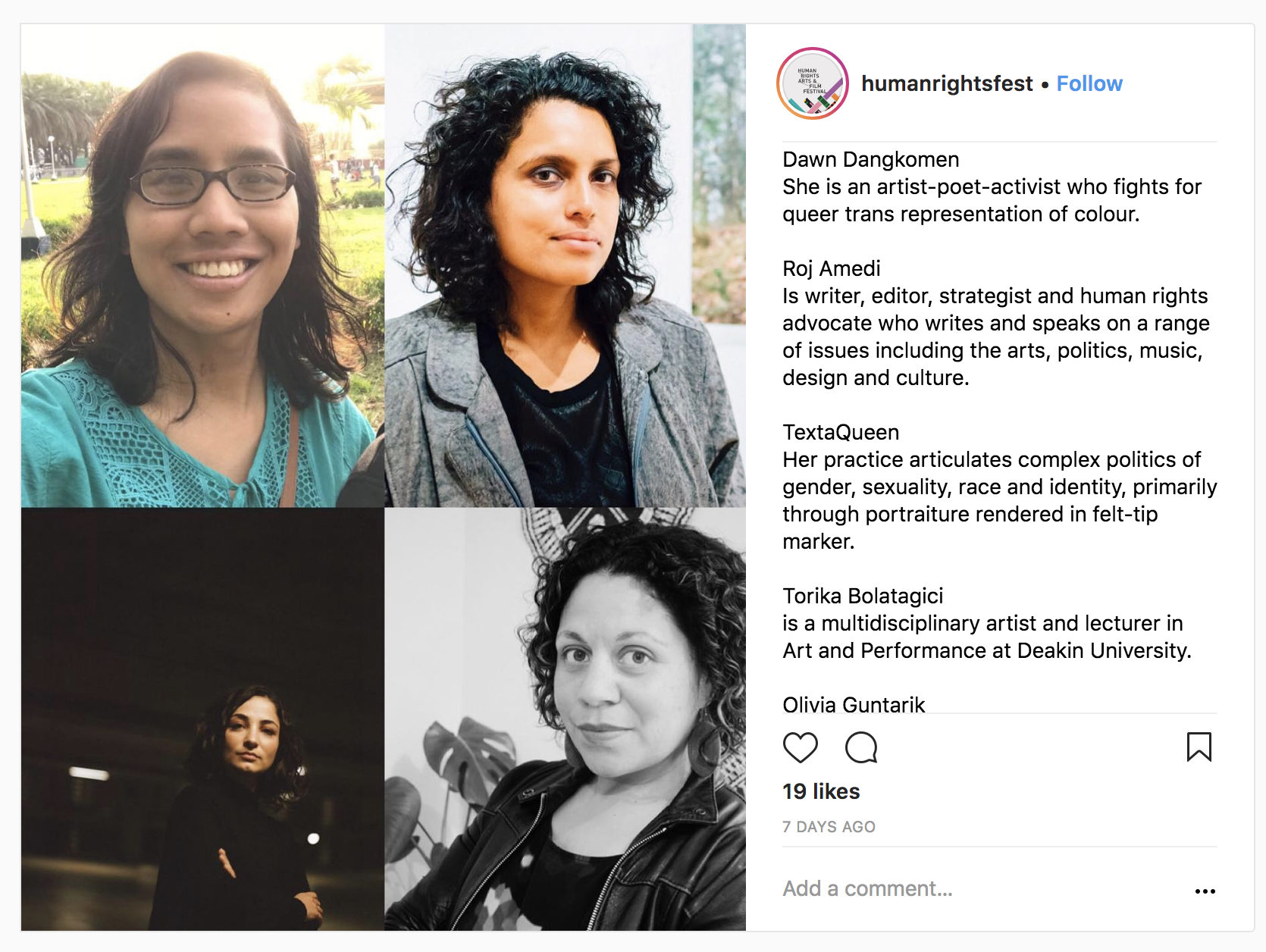 Image © Human Rights Arts and Film Festival