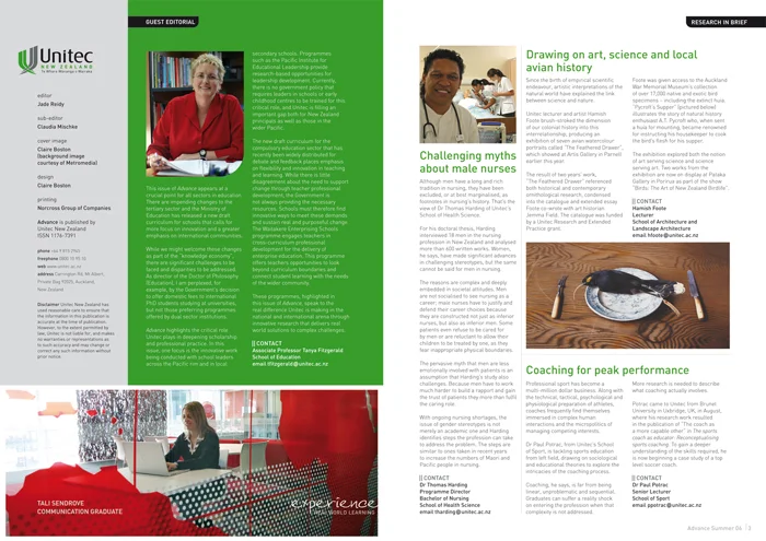 Advance , the quarterly research magazine | Design
