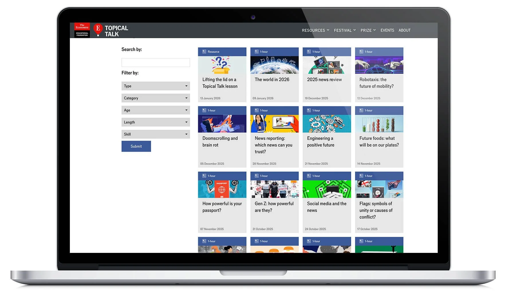 Resource lesson library