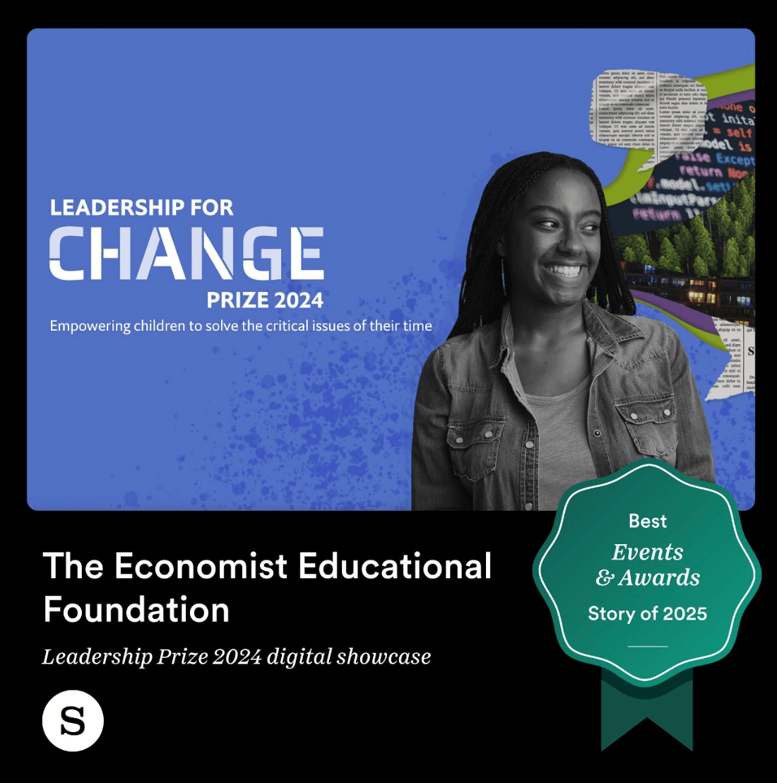 Tile from Shorthand social post saying Best Events & Awards Story of 2025