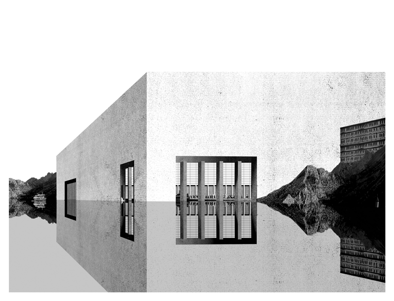 Cité refuge, Ceuta, 2012 - Collage - 52 x 68 cm - Edition of 8 + 2 AP