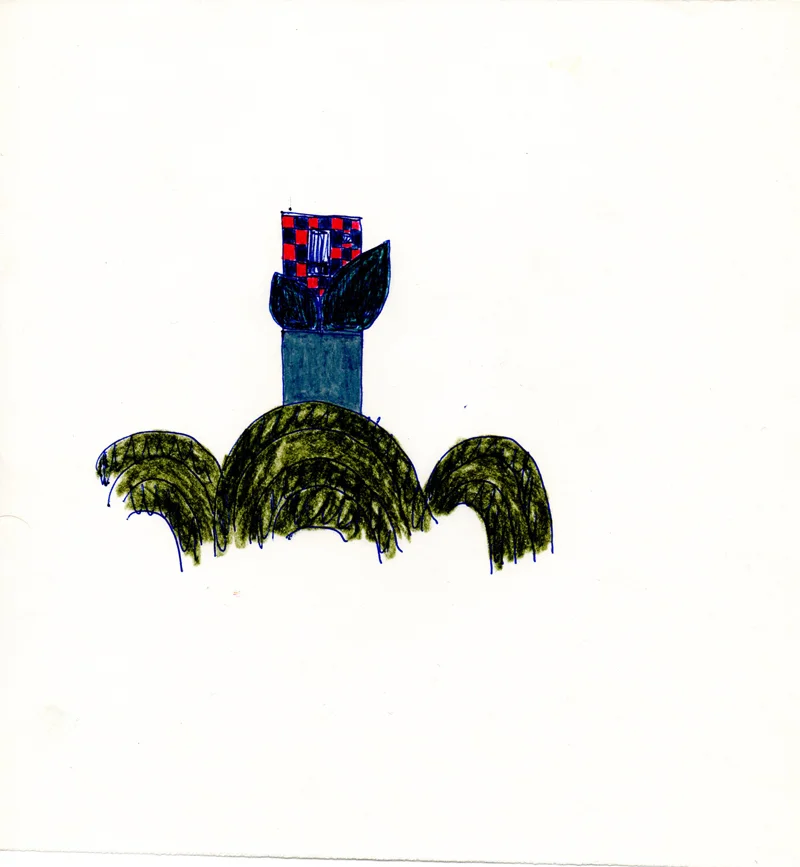 1037 , 1980-1999, pastel on paper, 21 x 22,5 cm
