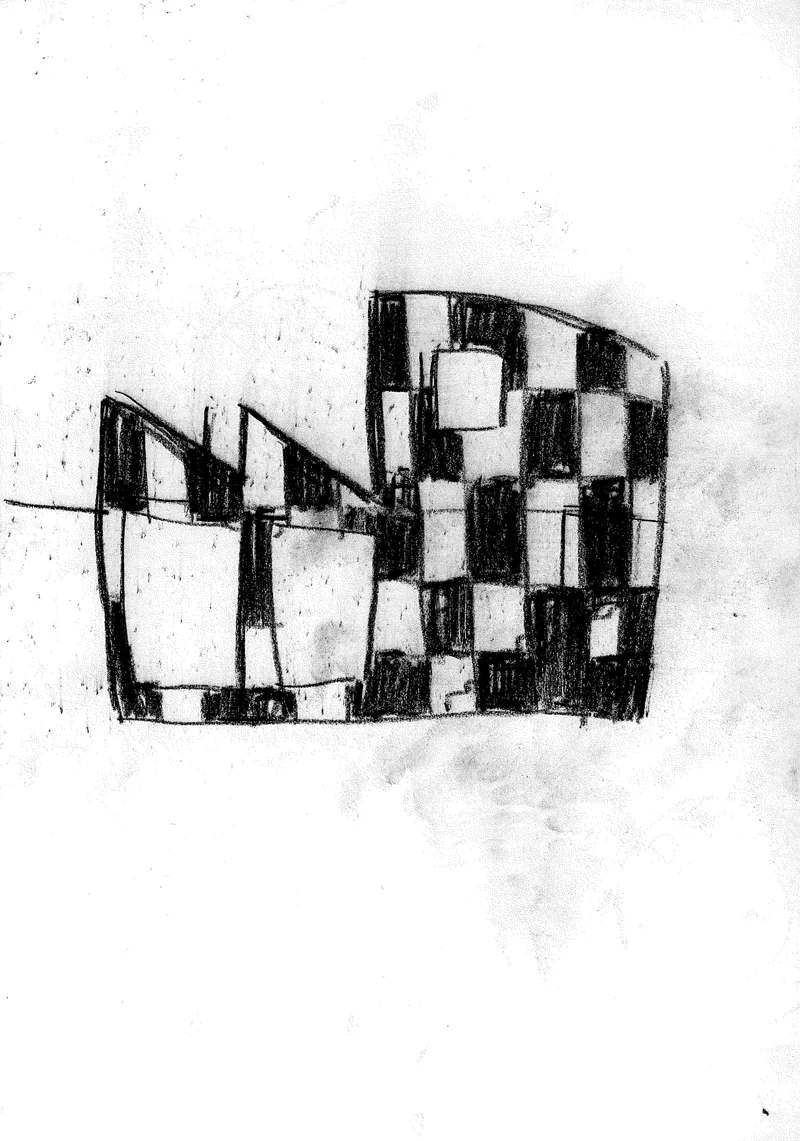 1028 , 1980-1999, pastel on paper, 21 x 29,7 cm