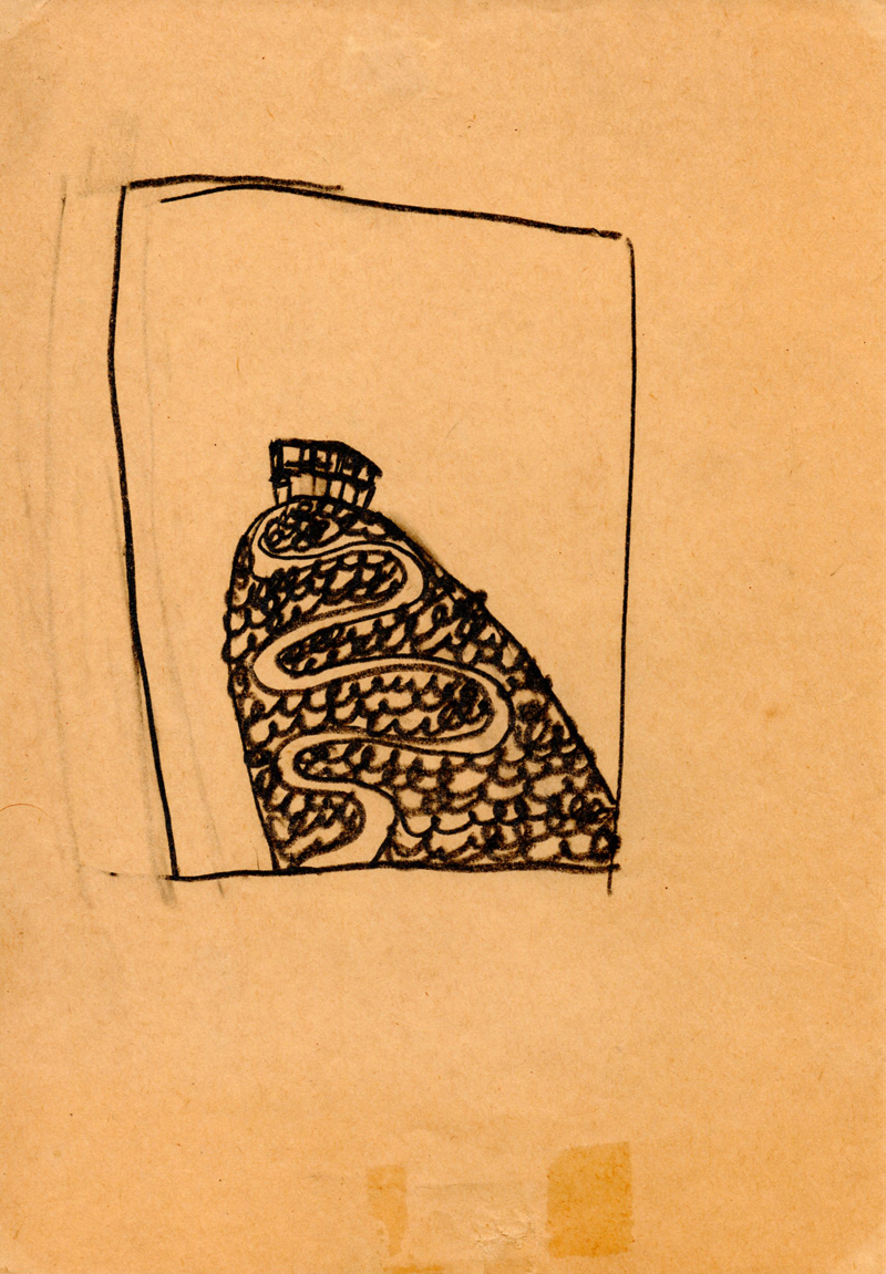 1049 , 1980-1999, pastel on paper, 14,7 x 21 cm