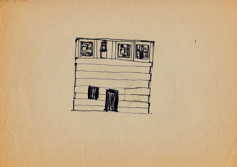 1117 , 1980-1999, pen on paper, 29,7 x 21 cm
